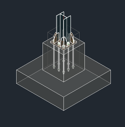 Estructuras Metálicas con Placas Base Concéntricas, Shop Drawing