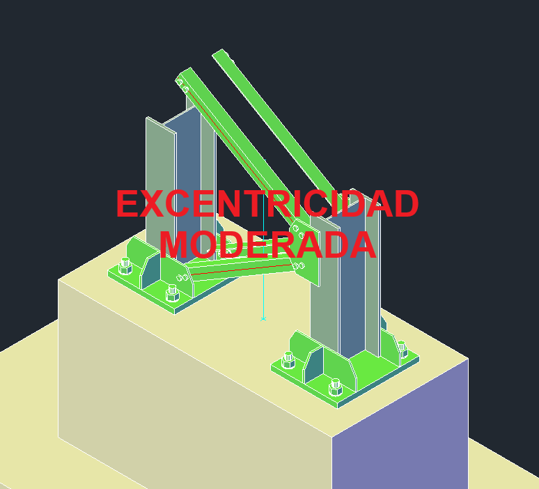 PLACA BASE COLUMNA METALICA MODERADA EXCENTRICIDAD